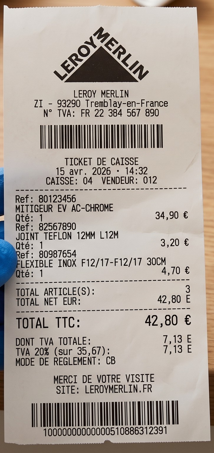 Ticket Leroy Merlin